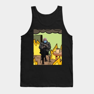 Bernie Sanders This is Fine Meme Tank Top